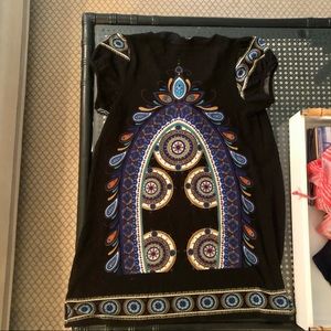 Angie dress. Size medium. Peacock pattern